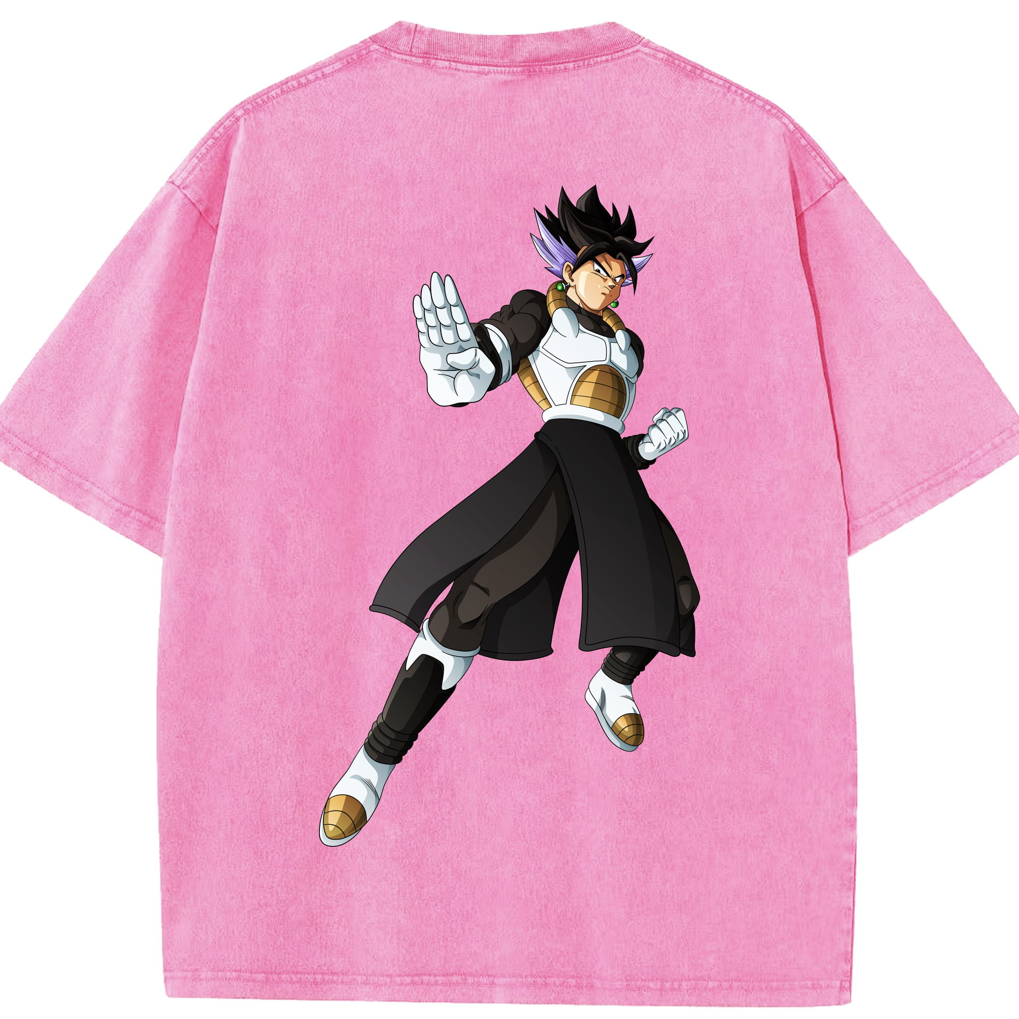 （画像用） ドラゴンボール ベジット DRAGON BALL Vegetto 綿100% ヴィンテージ風 半袖Tシャツ（背面プリント）